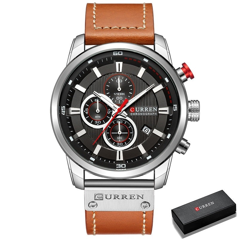 Relógio Curren Original Cronógrafo - Curren Masculino