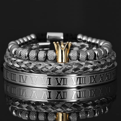 Pulseira Romana Masculina De Luxo