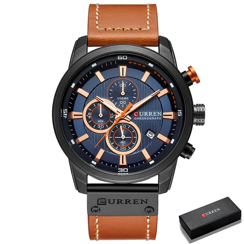 Relógio Curren Original Cronógrafo - Curren Masculino