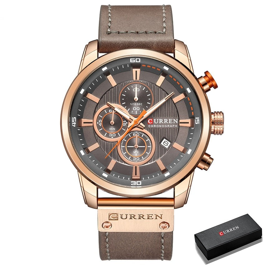Relógio Curren Original Cronógrafo - Curren Masculino