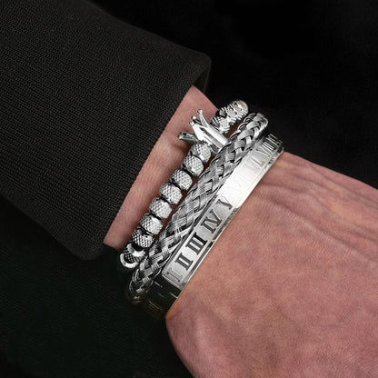 Pulseira Romana Masculina De Luxo