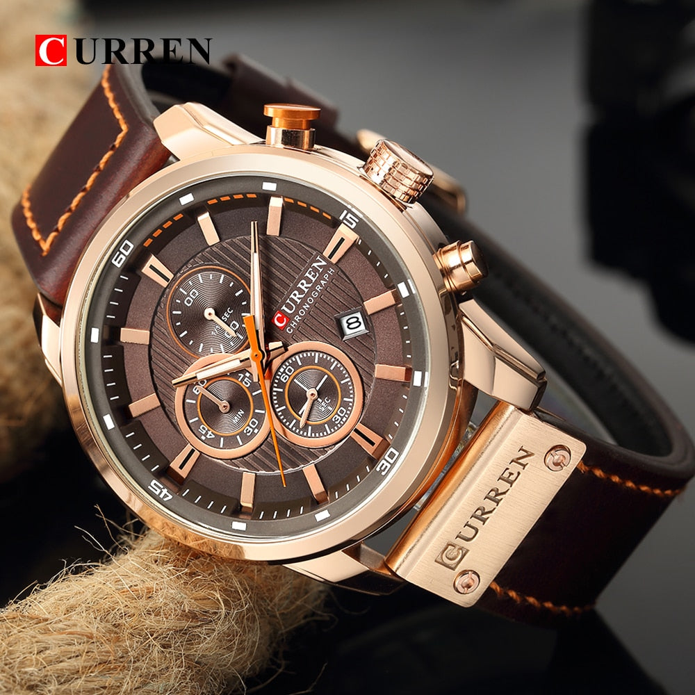 Relógio Curren Original Cronógrafo - Curren Masculino