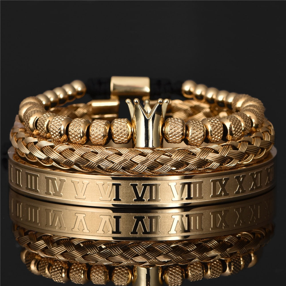 Pulseira Romana Masculina De Luxo