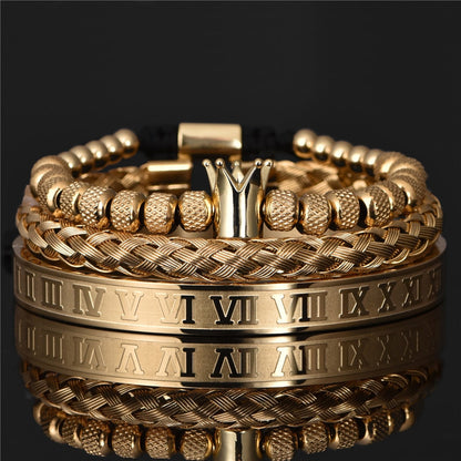 Pulseira Romana Masculina De Luxo