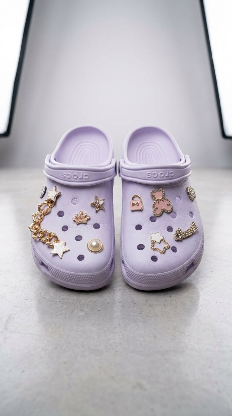 ✨ Crocs Charm Feminino Premium ✨  Transforme cada passo em estilo e personalidade! 💖