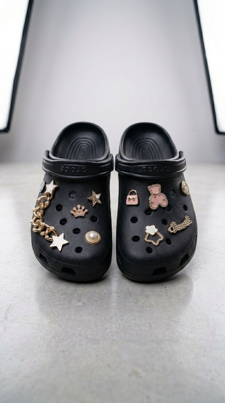 ✨ Crocs Charm Feminino Premium ✨  Transforme cada passo em estilo e personalidade! 💖