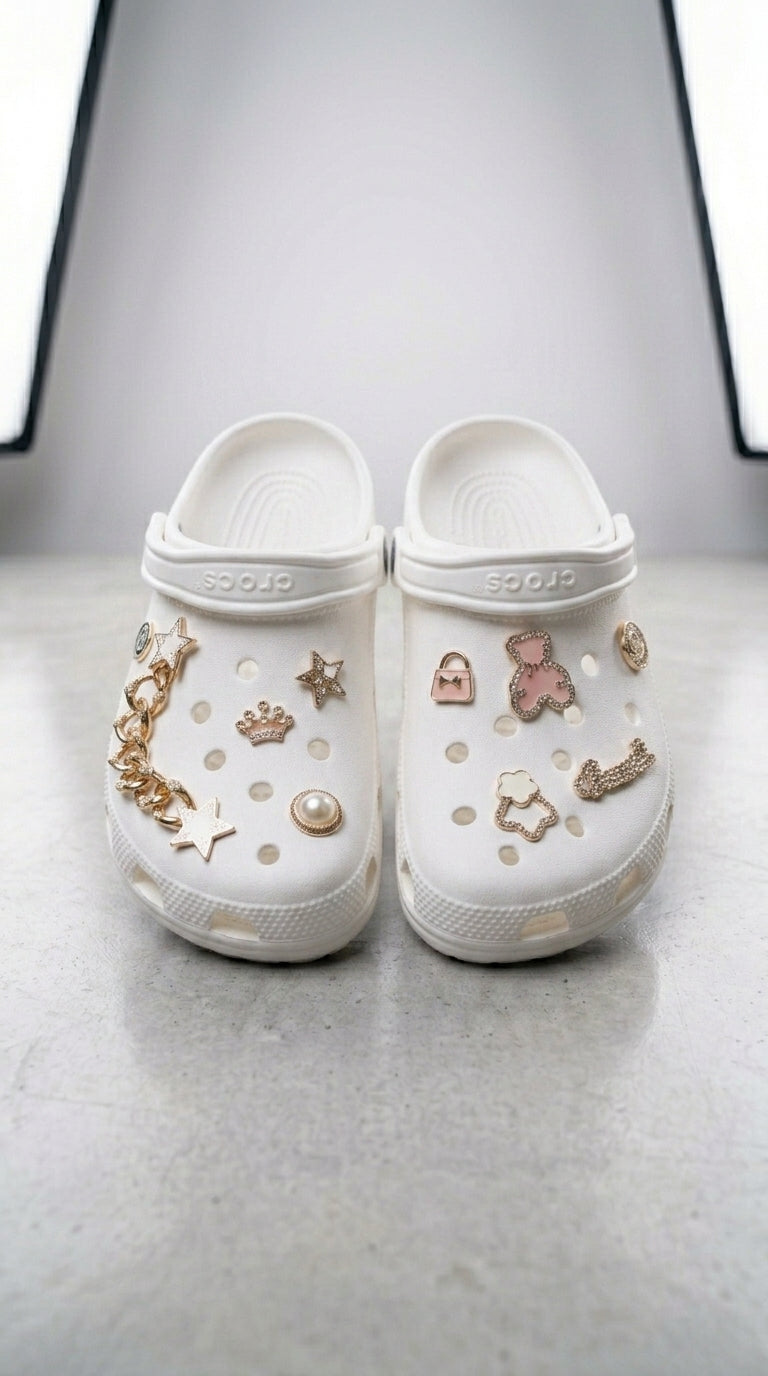 ✨ Crocs Charm Feminino Premium ✨  Transforme cada passo em estilo e personalidade! 💖