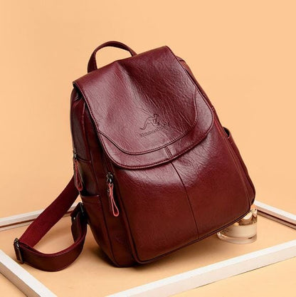 Mochila de Couro Feminina - Jasmim